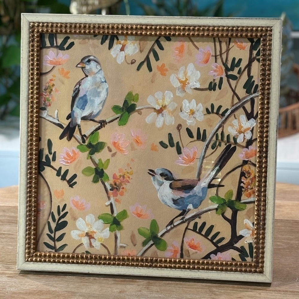 AnthropologieTwo Birds In A Tree Wall Art - Picture 2 of 8